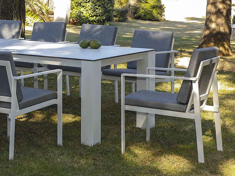 Silla de comedor exterior en aluminio Nerja Arkimueble - 4