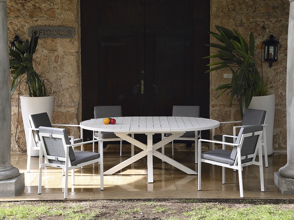 Silla de comedor exterior en aluminio Nerja Arkimueble - 5