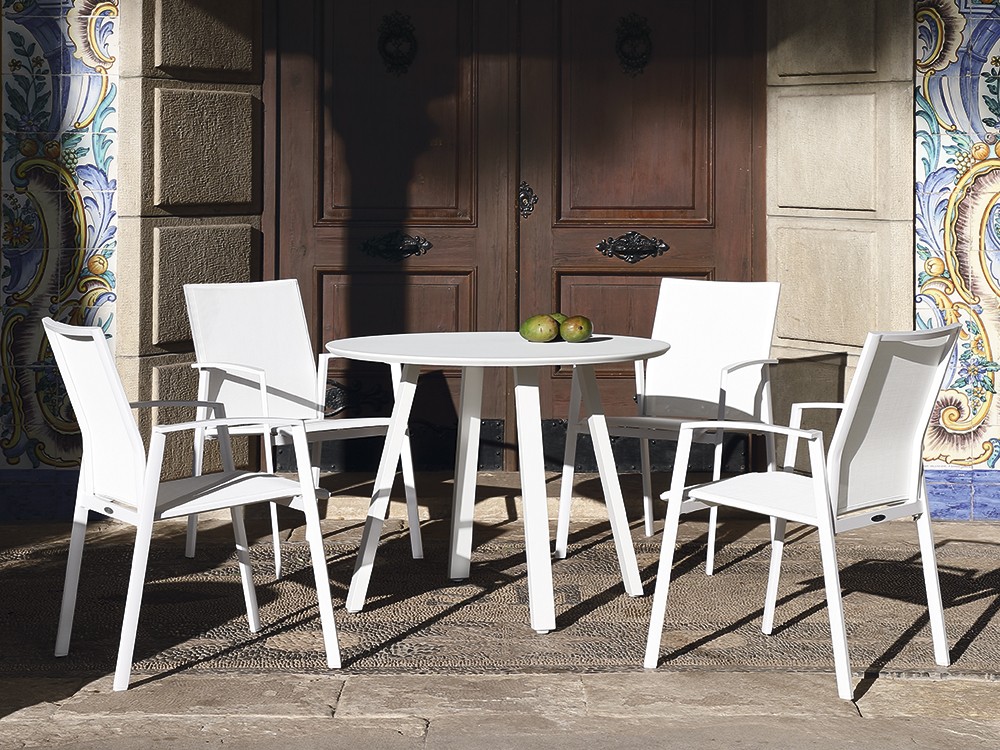 Silla para comedor exterior de aluminio Gandía Arkimueble - 5