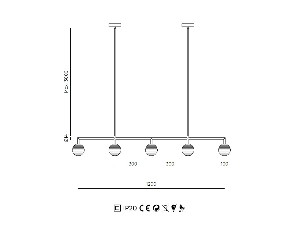 Lámpara de techo Doul Multi de Aromas - 4