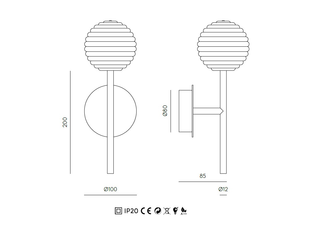 Aplique de pared Doul de Aromas del campo - 3