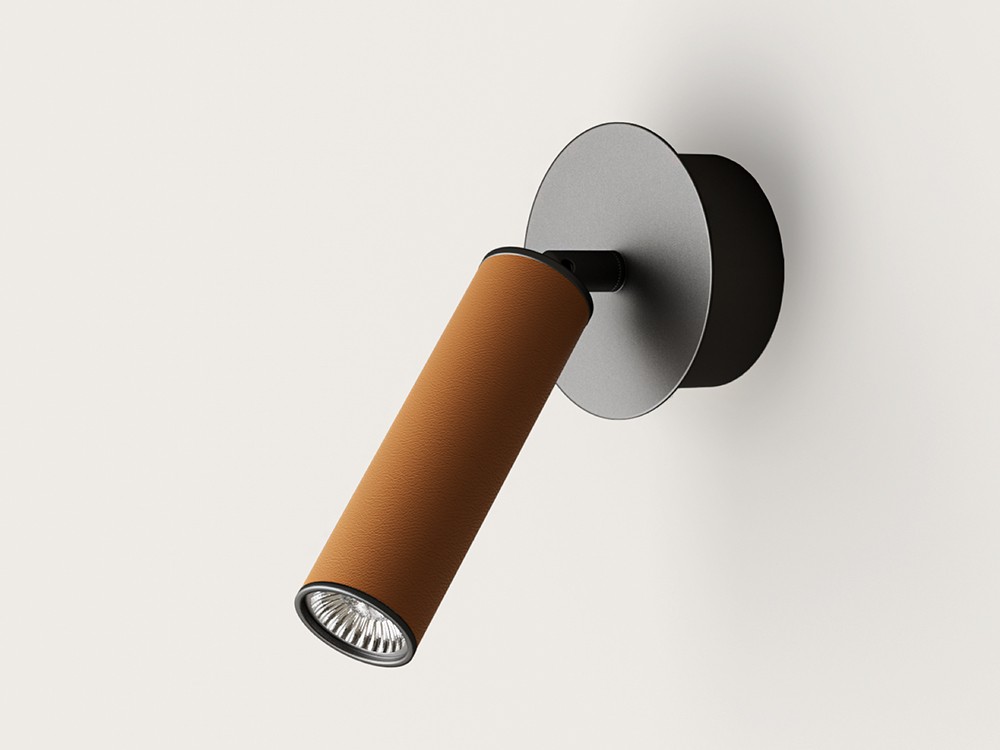 Aplique con pantalla en piel Tura de Aromas - 3