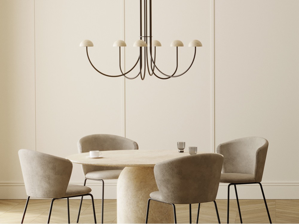 Lámpara de techo Dussa Multi con seis luces de Aromas - 1