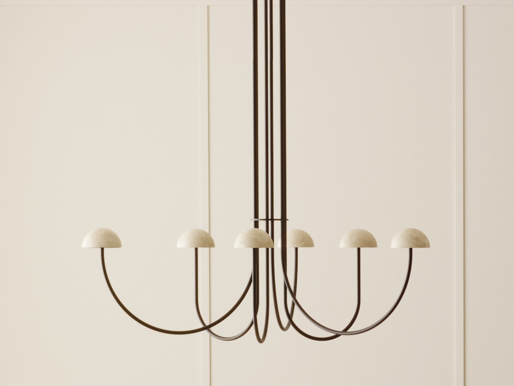 Lámpara de techo Dussa Multi con seis luces de Aromas - 3