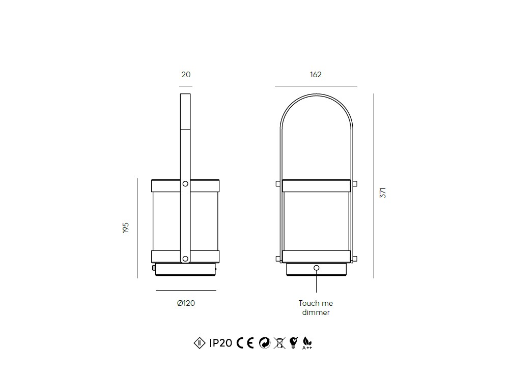 Lámpara portátil de sobremesa Bally de Aromas - 4