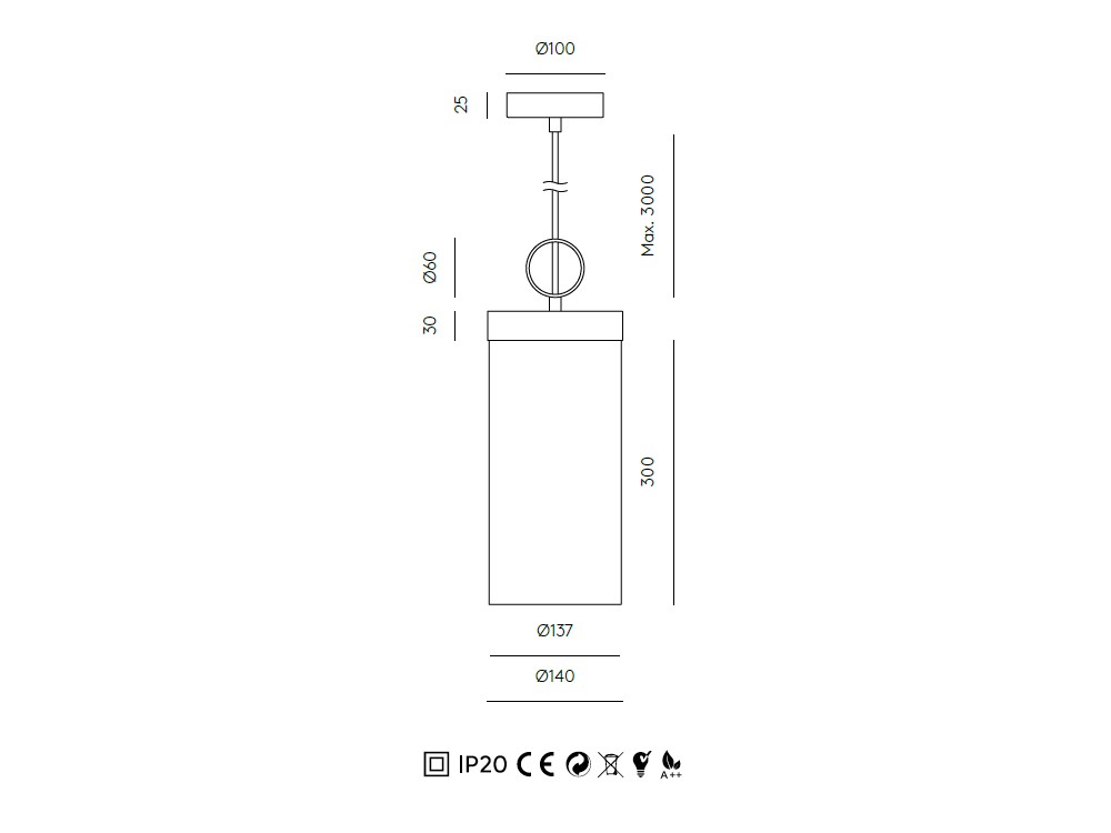 Lámpara de techo Nooi de Aromas - 4