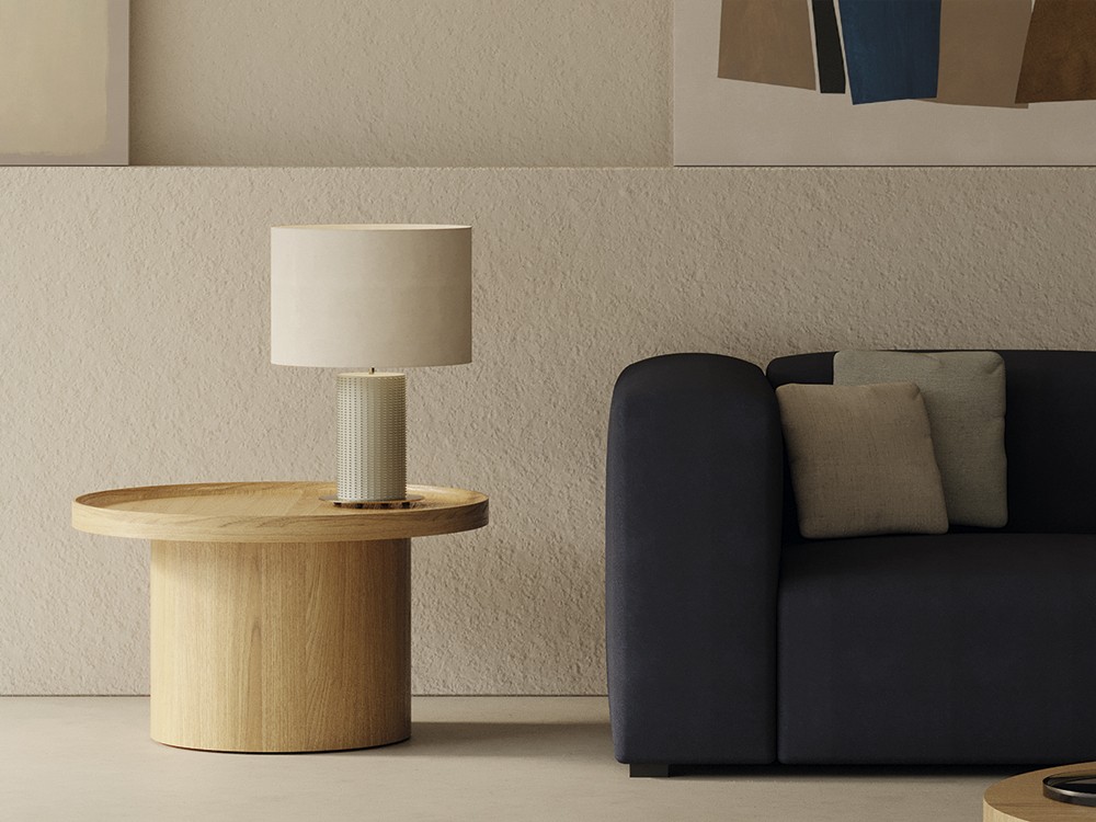 Pie de lámpara de sobremesa Dab Gold de Aromas - 1