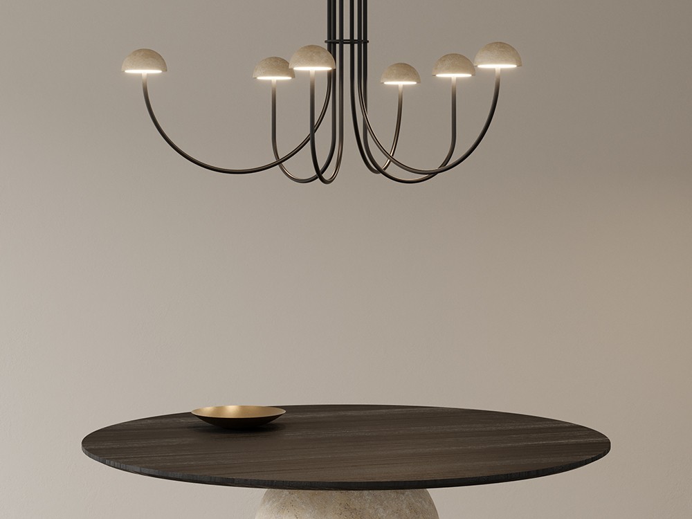 Lámpara de techo Dussa Multi con seis luces de Aromas - 6