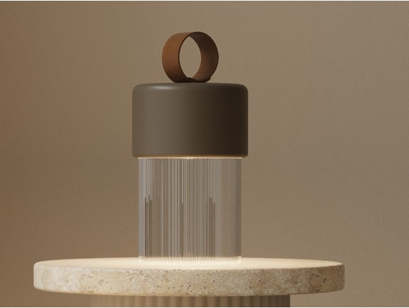 Lámpara de mesa Bora – Aromas – Lámpara de cerámica y vidrio, con batería  recargable, regulable LED