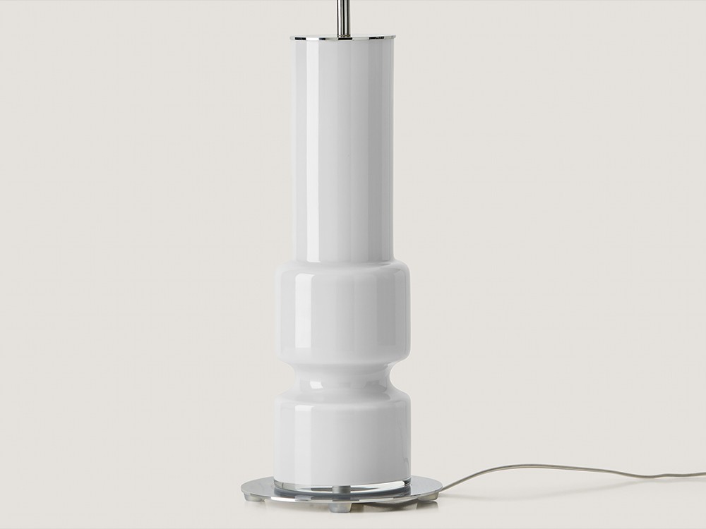 Pie de lámpara de sobremesa Lusa cromo de Aromas - 13