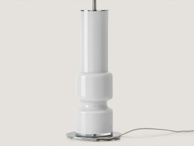 Pie de lámpara de sobremesa Lusa cromo de Aromas - 13