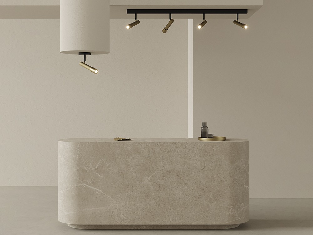 Regleta de techo con cuatro focos Ycro de Aromas - 2