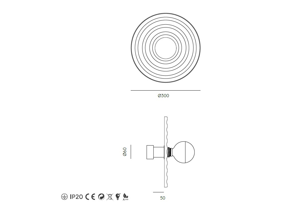 Aplique Wave de alabastro Aromas del campo - 3