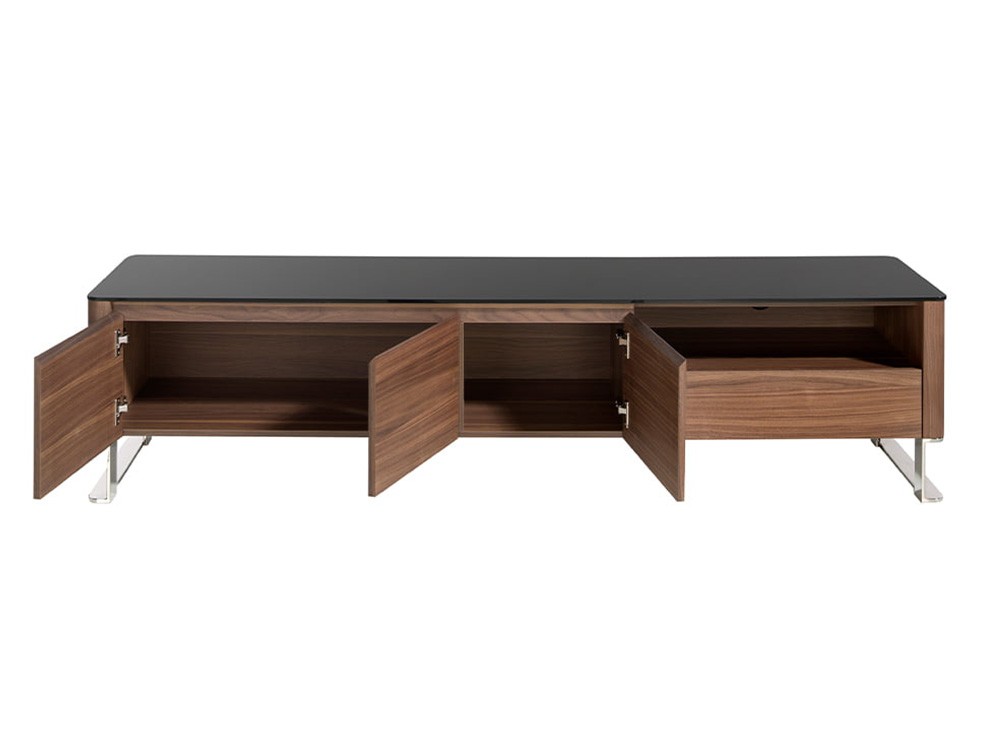 Mueble de TV en nogal y cristal Ángel Cerdá 3047 Ángel Cerdá