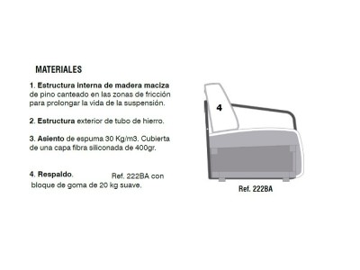 Butaca con estructura de metal Adex Beltá & Frajumar
