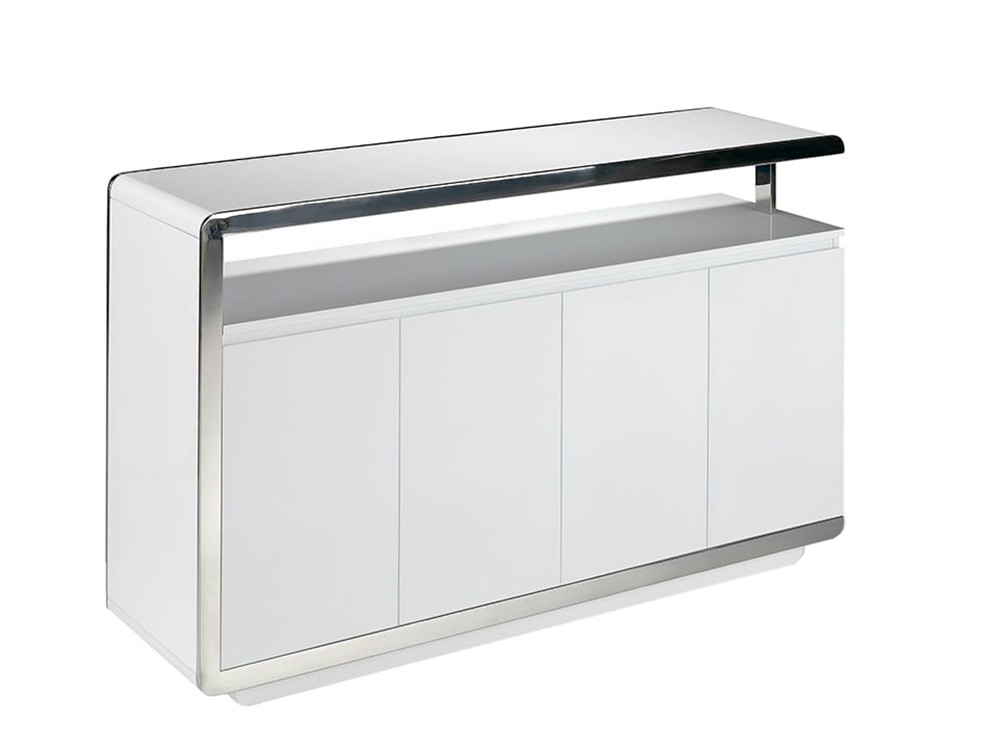 Aparador lacado con detalle acero Ángel Cerdá 3055