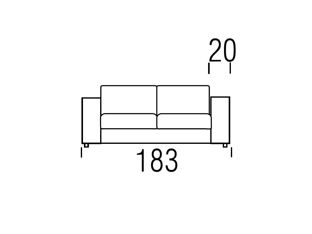 Sofá cama Daro con apertura italiana de Beltá & Frajumar - 7