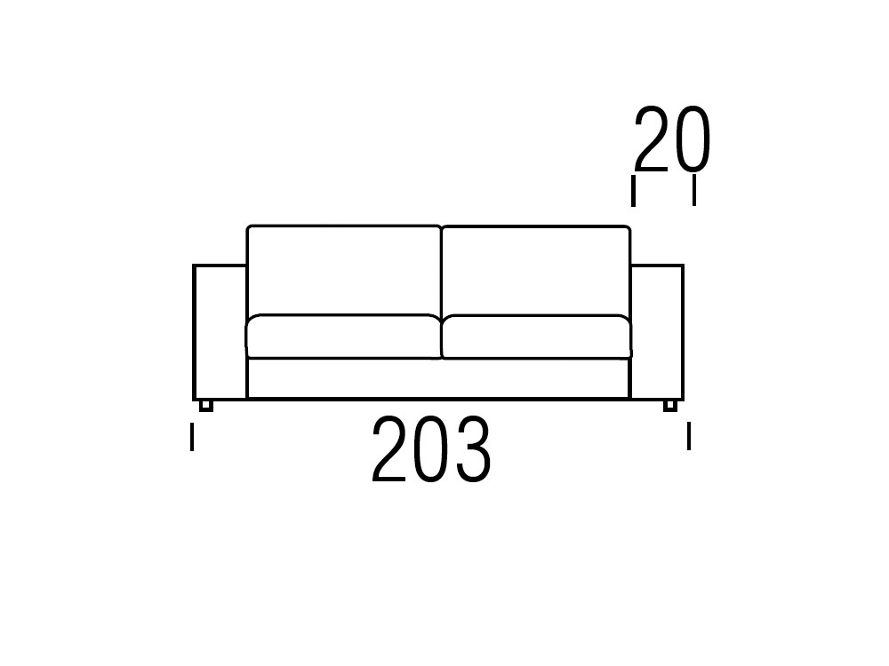 Sofá cama Daro con apertura italiana de Beltá & Frajumar - 8