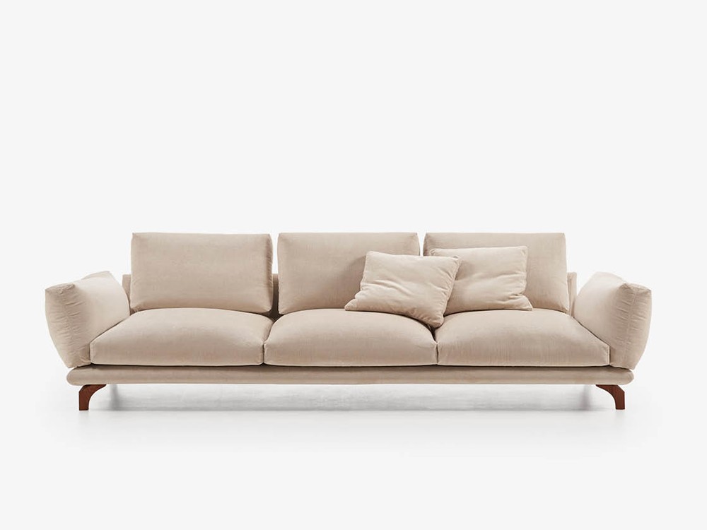 Sofá tapizado en lino Axis de Beltá & Frajumar - 2