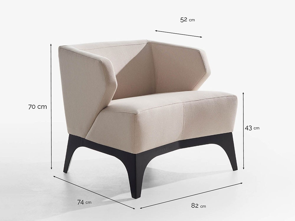 Medidas de la butaca Kida de Frajumar