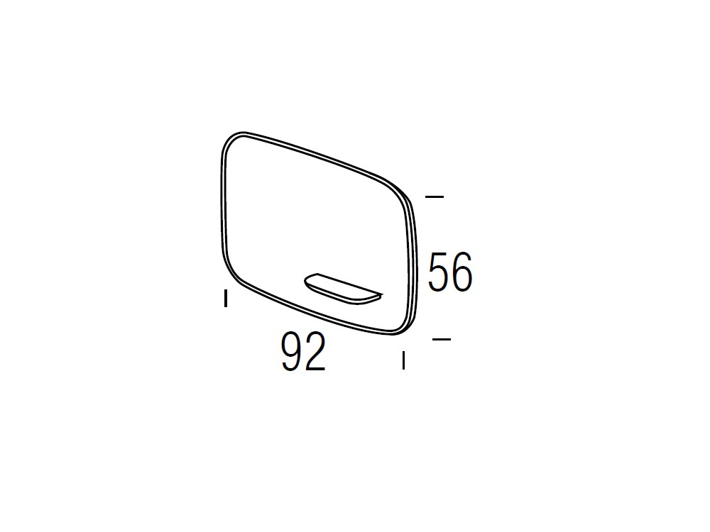 Medidas espejo Pond de Frajumar horizontal