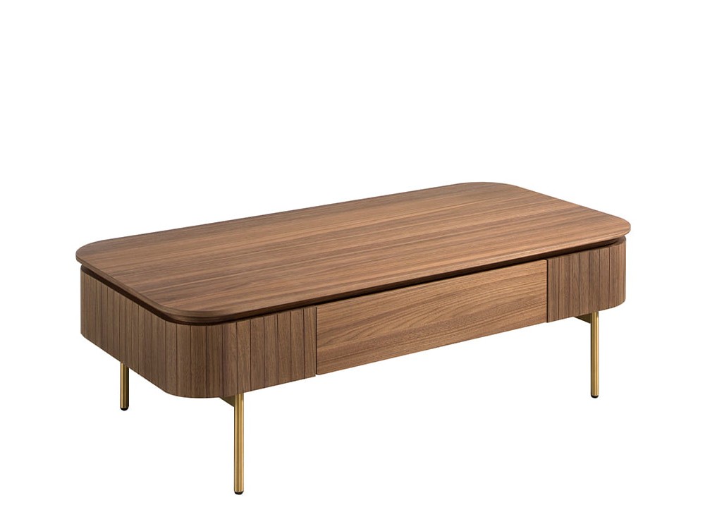 Mesa de centro en chapa de nogal 2108 Ángel Cerdá - 2