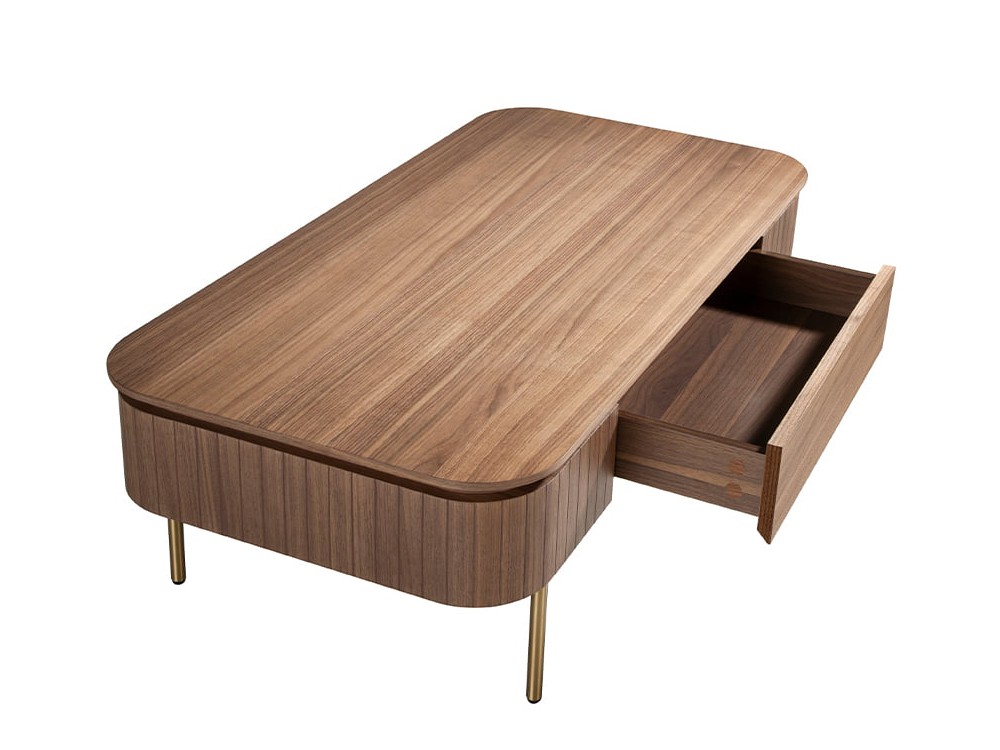 Mesa de centro en chapa de nogal 2108 Ángel Cerdá - 3