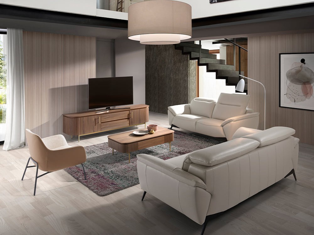 Mesa de centro en chapa de nogal 2108 Ángel Cerdá - 8