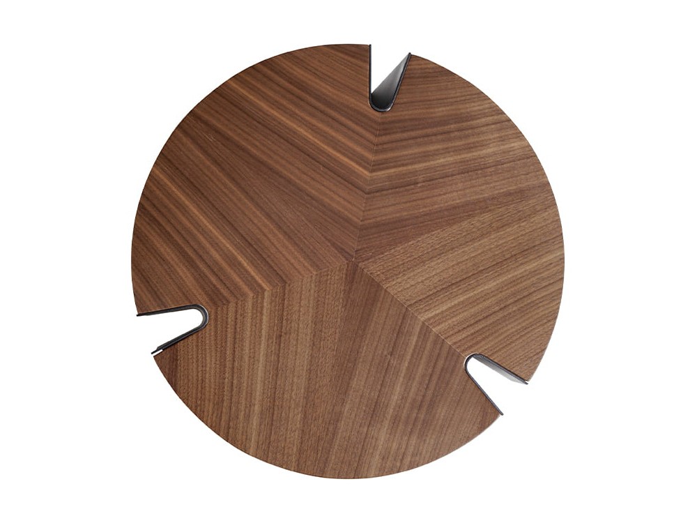 Mesa de centro 2113 con sobre en chapa natural de nogal de Ángel Cerdá - 5