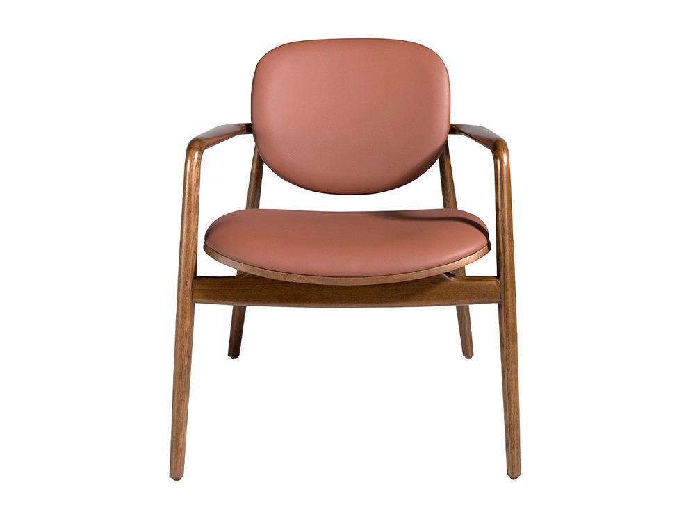 Butaca de madera 4118 tapizada en piel sintética con estructura de madera maciza de Ángel Cerdá - 5 Butaca de madera 4118 tapizada en piel sintética con estructura de madera maciza de Ángel Cerdá - 5