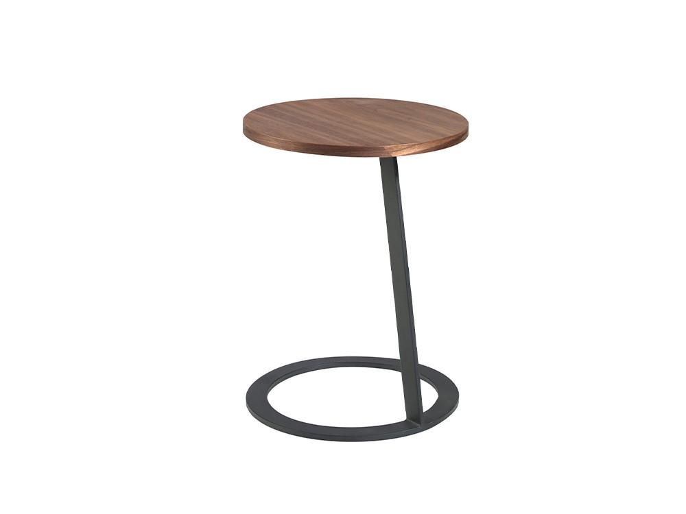 Mesa auxiliar 2115 con sobre de chapa natural de nogal de Ángel Cerdá - 4