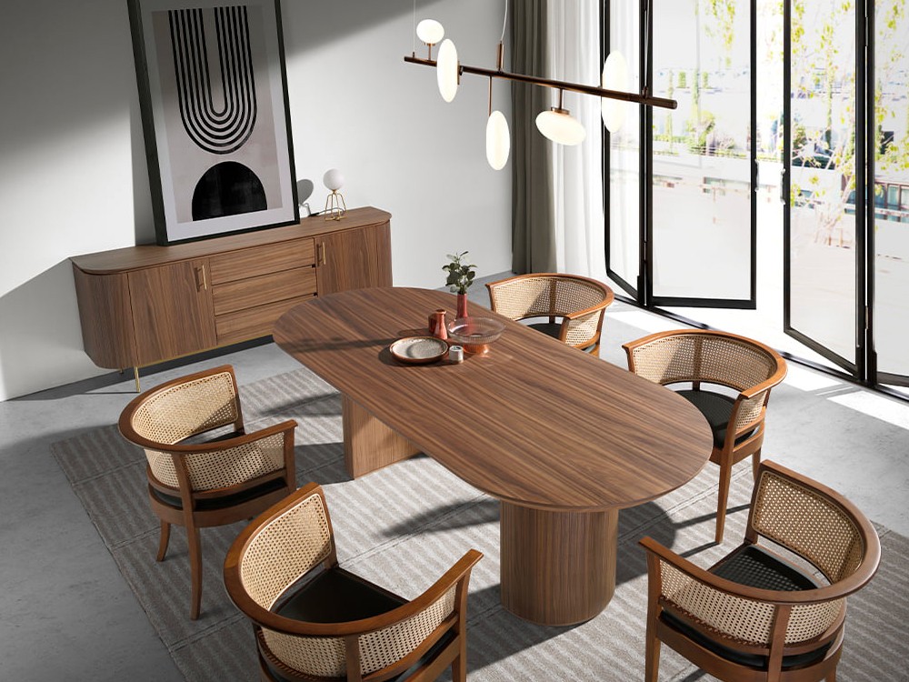 Mesa en chapa natural de nogal 1104 Ángel Cerdá - 6