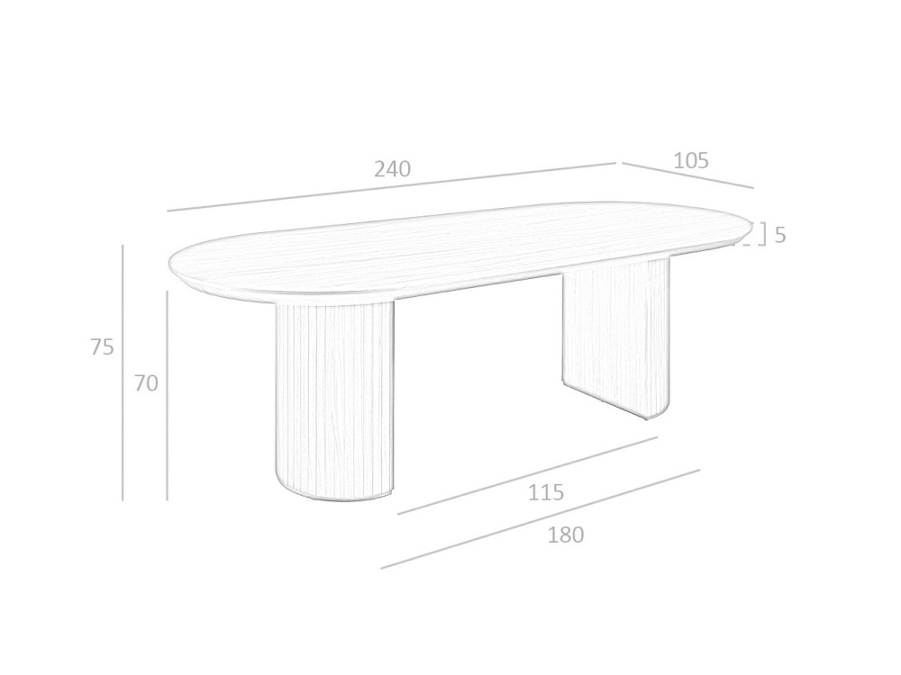 Mesa en chapa natural de nogal 1104 Ángel Cerdá - 7