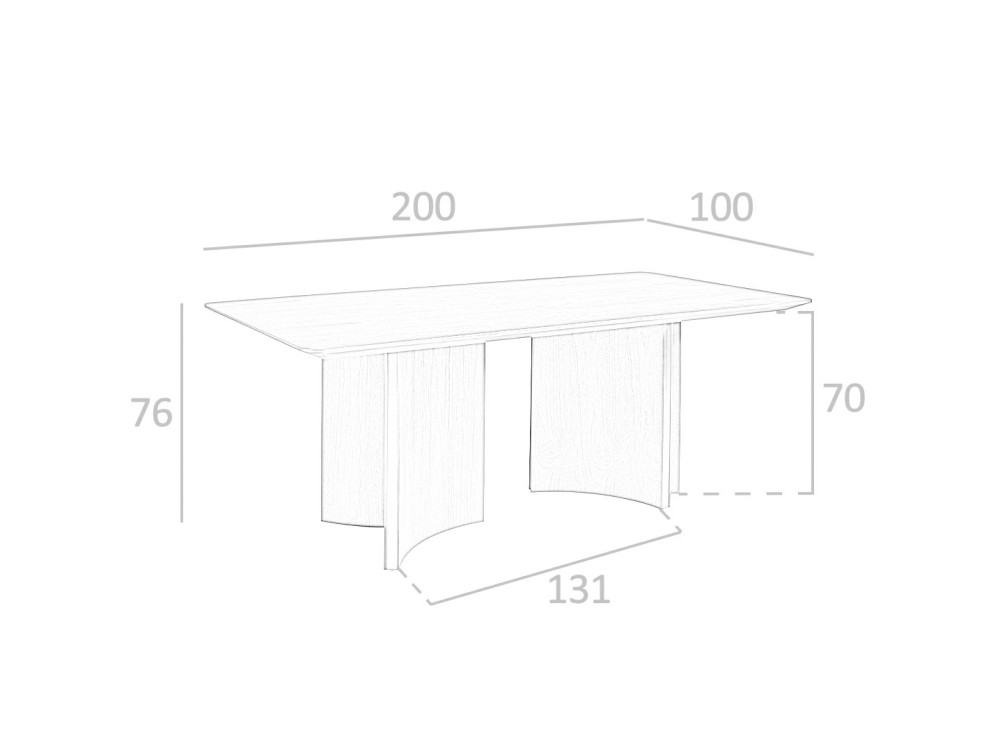Mesa en chapa natural de nogal 1109 Ángel Cerdá - 7