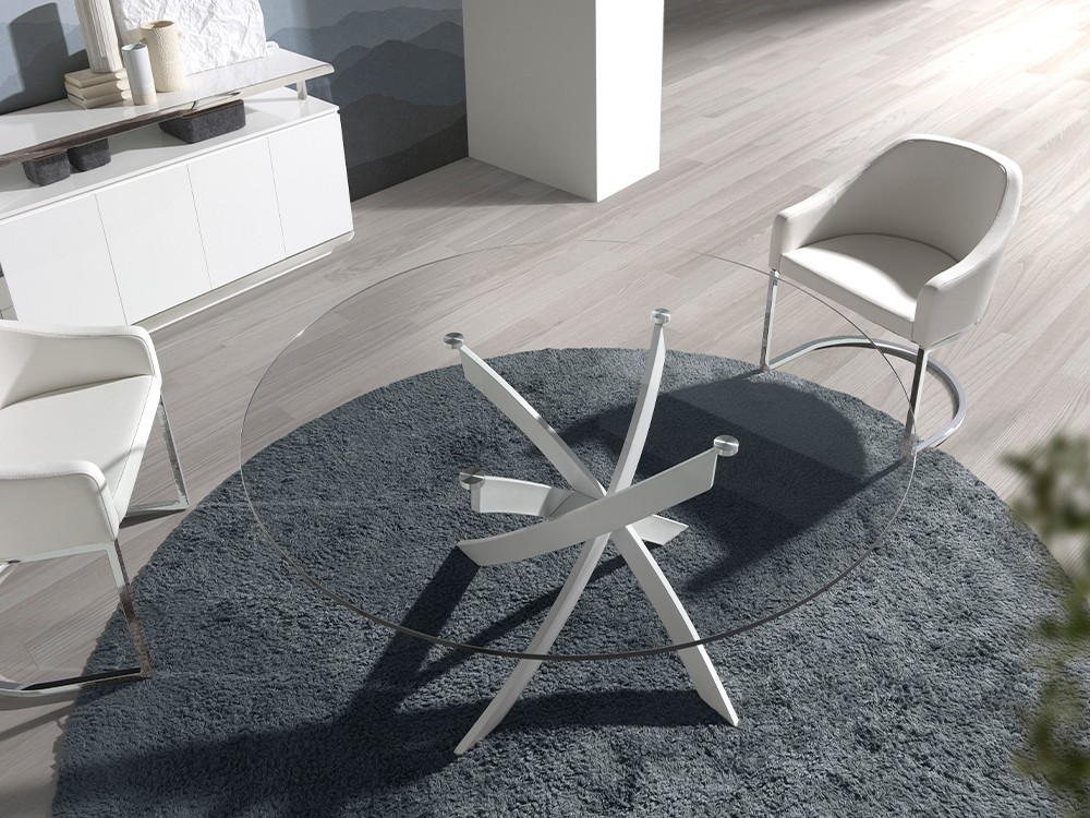 Mesa redonda de cristal 1138 Ángel Cerdá - 6