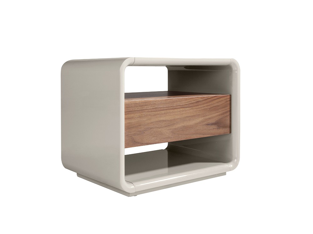 Mesita de noche lacada con chapa de nogal 7134 Ángel Cerdá - 3