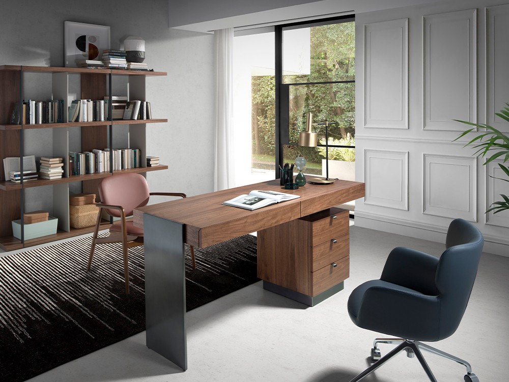 Escritorio en chapa natural de nogal 3237 Ángel Cerdá - 7