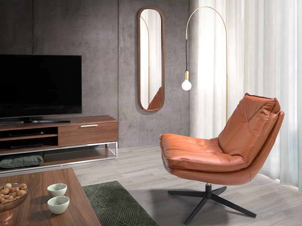 Espejo en chapa natural de nogal 3234 Ángel Cerdá - 6