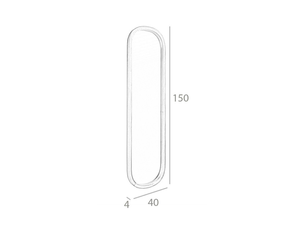 Espejo en chapa natural de nogal 3234 Ángel Cerdá - 9