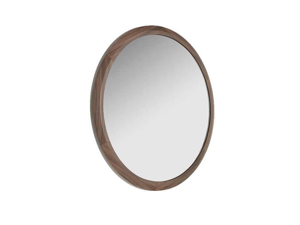 Espejo redondo chapado en nogal Ángel Cerdá 3084 Harmony en Mobel 6000