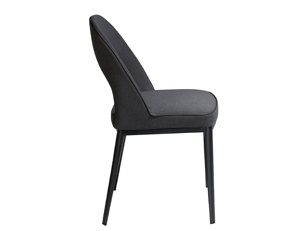 Silla tapizada con estructura de metal negro Ángel Cerdá 4023 -2