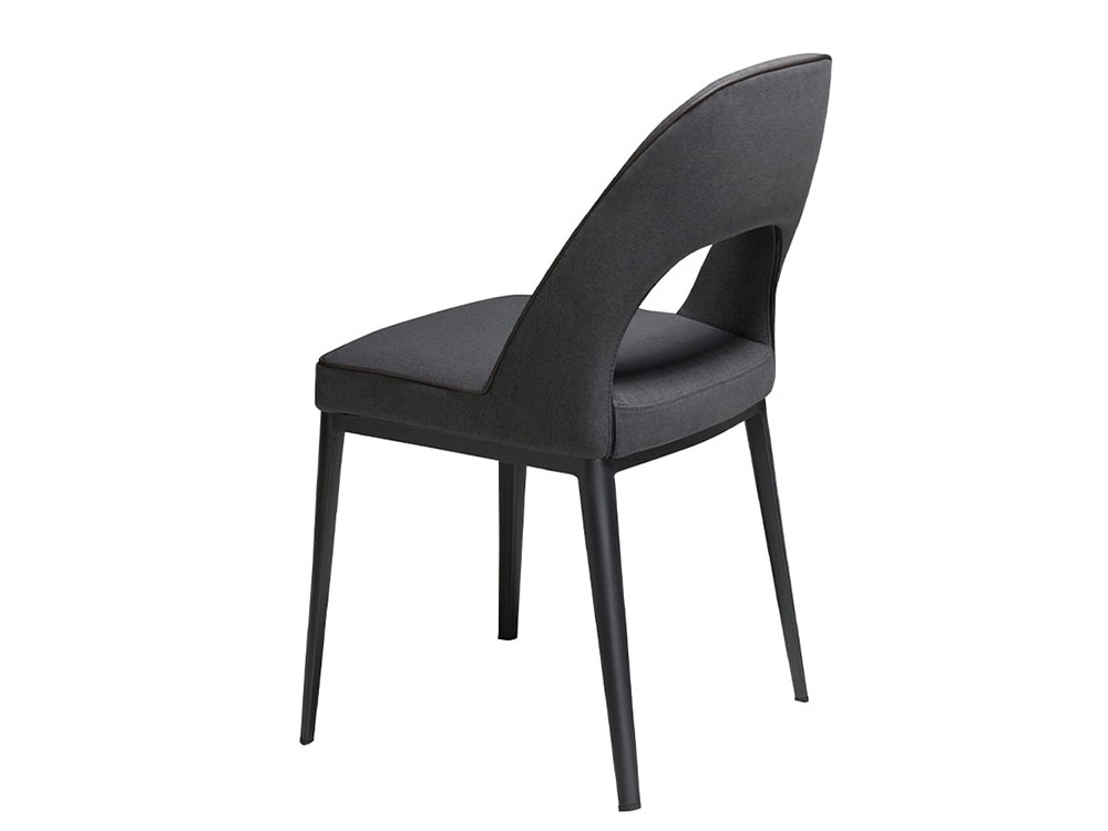 Silla tapizada con estructura de metal negro Ángel Cerdá 4023 -3