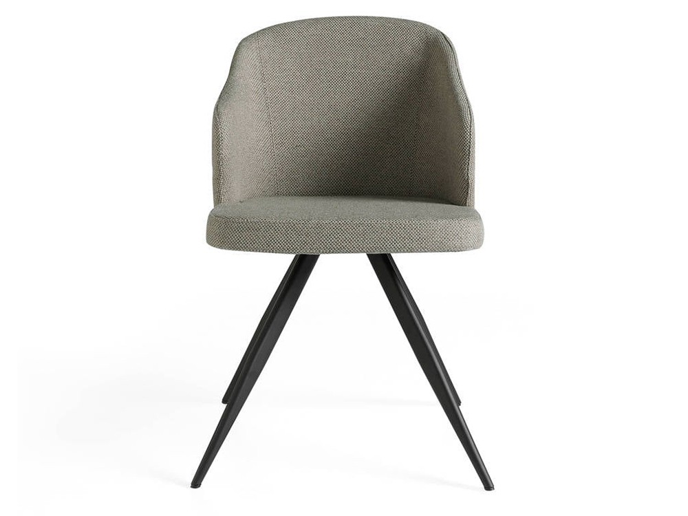 Silla con estructura de metal tapizada en tejido gis Ángel Cerdá 4057 - 3