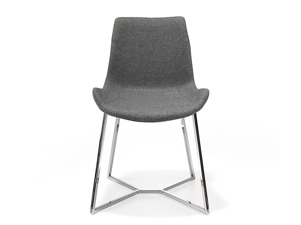 Silla tapizada con pies de acero Ángel Cerdá 4009 - 2