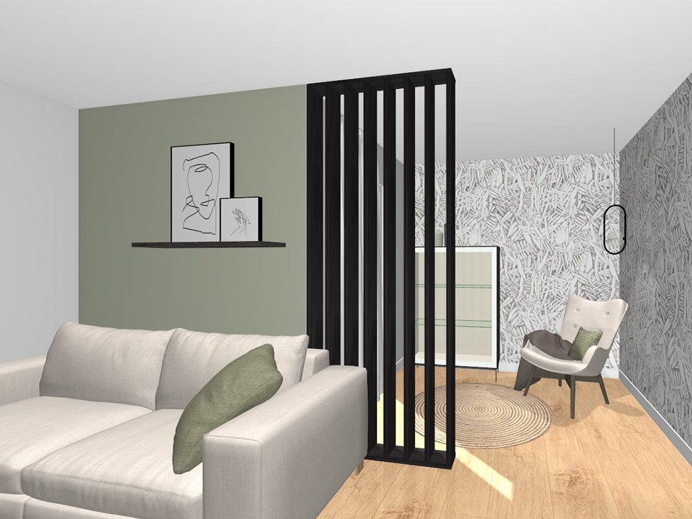 Separador de ambientes Litta de 100cm Tegar Mobel