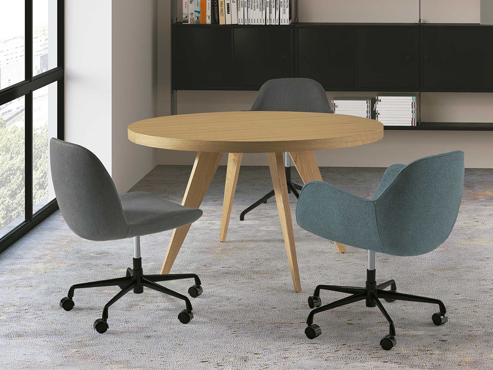 Silla tapizada Pelikan Office GR elevable con ruedas de Doos - 3