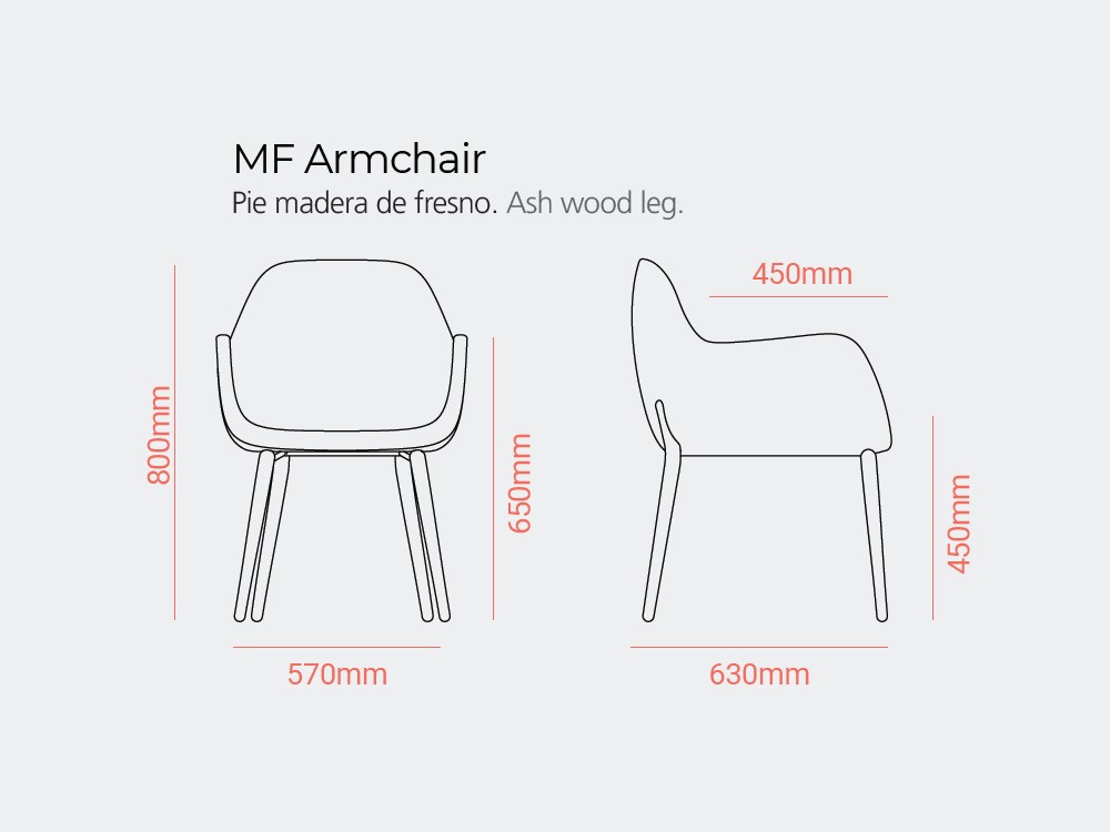 Silla tapizada Pelikan Wood MF de Doos - 10