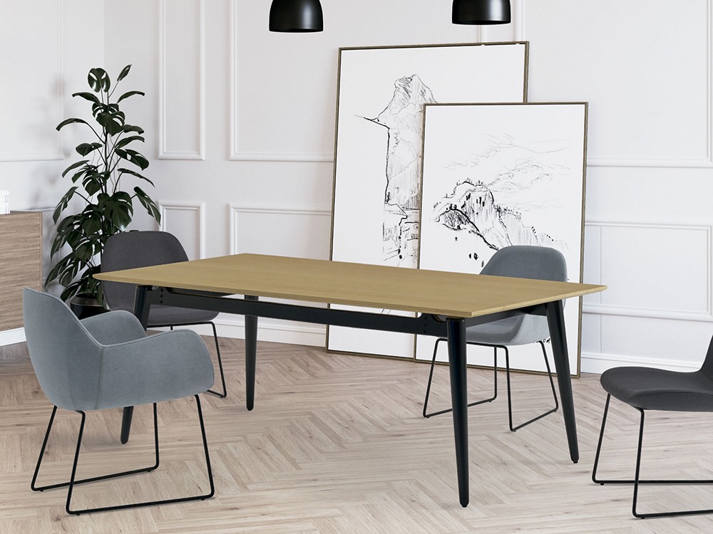 Silla trineo tapizada Pelikan PP de Doos - 5