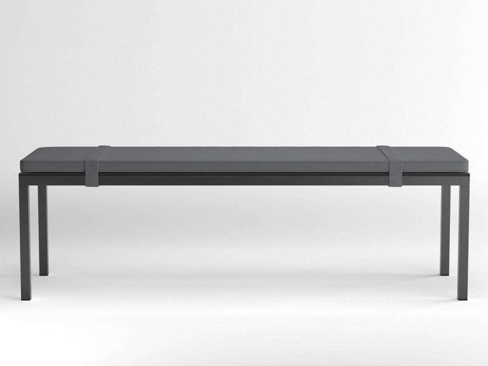 Banco Dry con cojín tapizado con cinchas de Ondarreta - 8