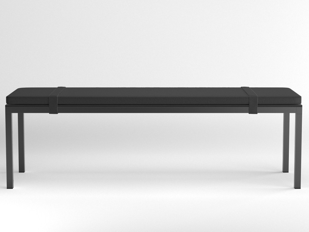 Banco Dry con cojín tapizado con cinchas de Ondarreta - 11